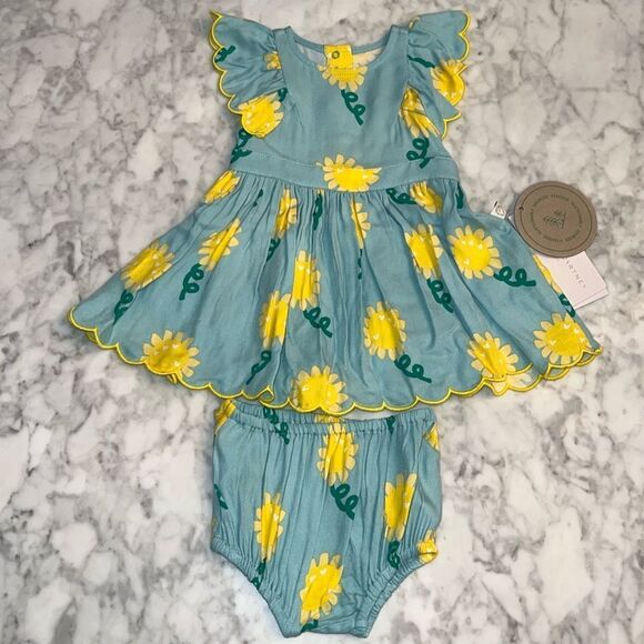 NWT STELLA McCARTNEY FLOWER DRESS & BLOOMER SET - Picture 1 of 7